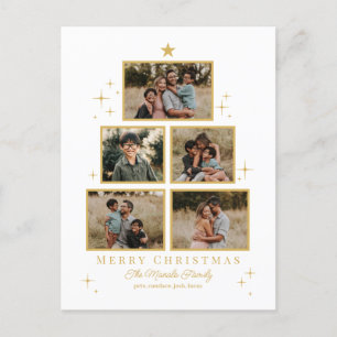 Tree Gallery Editable Color Holiday Card Postcard