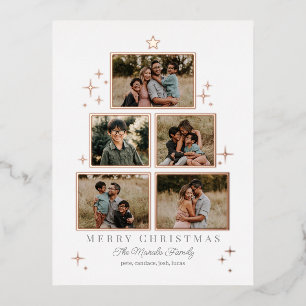 Tree Gallery REAL FOIL Holiday Card Postcard