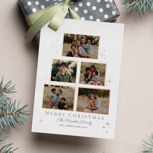 Tree Gallery REAL FOIL Holiday Photo Card