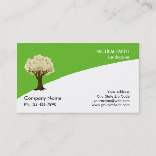 Tree Garden Lawn Care and Landscape Business Card