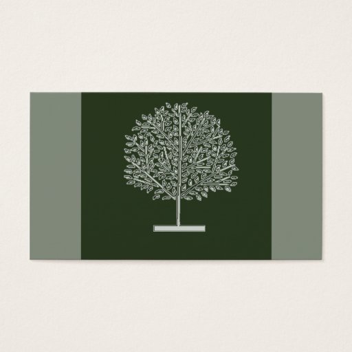 Customizable tree glow business cards