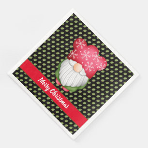 Tree Gnome Customize Color and Text Paper Dinner Napkins