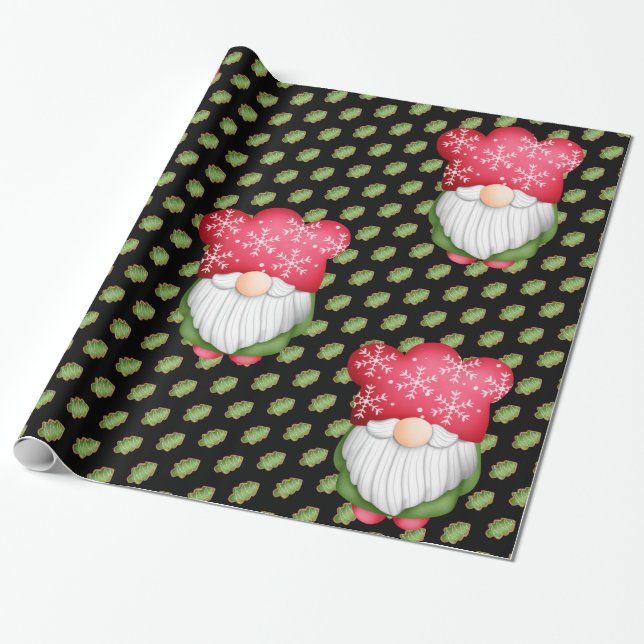 Tree Gnome Customize Color Wrapping Paper (Unrolled)