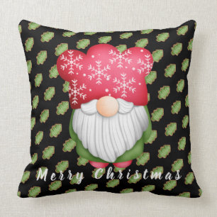 Tree Gnome Customize Text and Color 20"X20" Throw Pillow