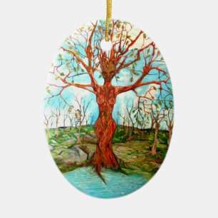 Tree Goddess Ceramic Ornament