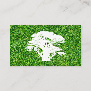 Tree Grass Landscaping Business Card