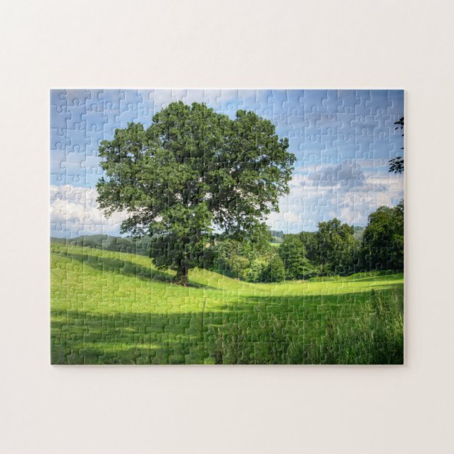 Tree green landscape jigsaw puzzle (Horizontal)
