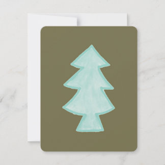 Tree Greeting Card Hand Sketched 