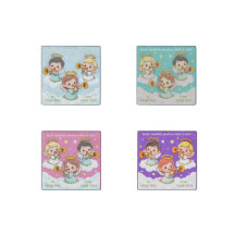 Tree Guardian Angels playing trumpets Stone Magnet