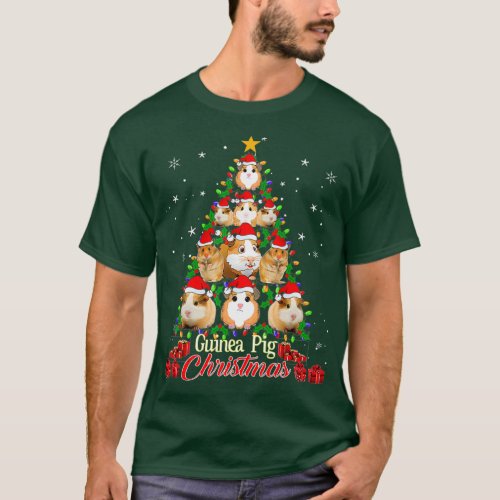 Tree Guinea Pig Christmas Tee Guinea Pig Pajamas