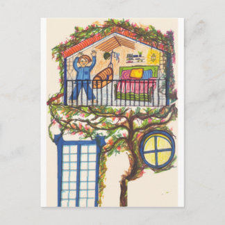 TREE HOUSE POSTCARD