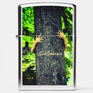 Tree Hug Gifts w/ Initials or Name Zippo Lighter