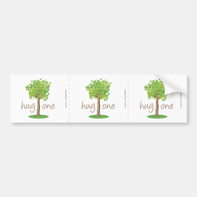 Tree Hugger Bumper Sticker (Front)