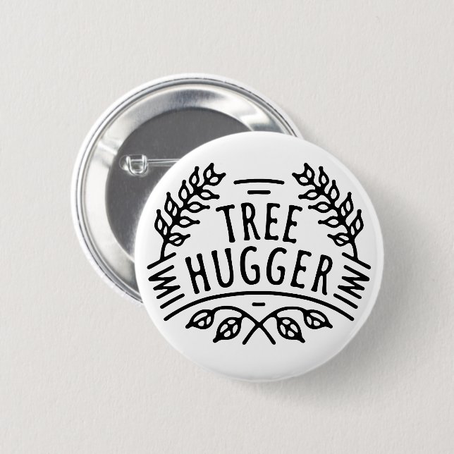Tree hugger button (Front & Back)