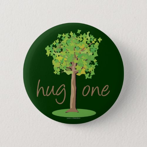 Tree Hugger Button