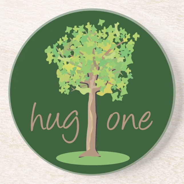 Tree Hugger Drink Coaster (Front)