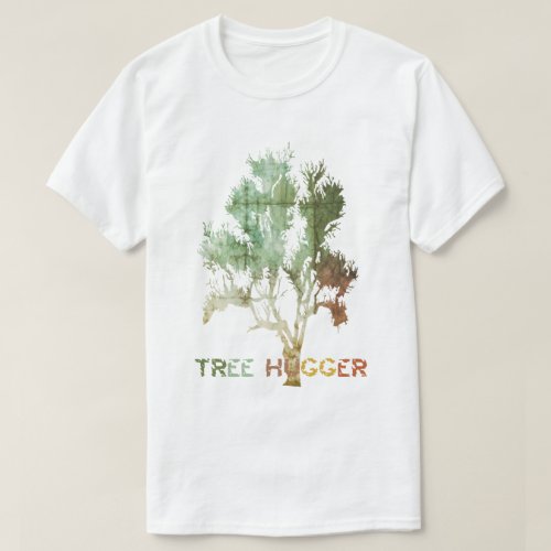 Tree Hugger Earth Day T_Shirt