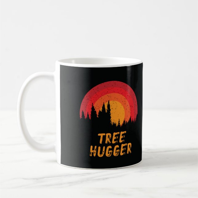 Tree Hugger Environmentalist Nature Lover Coffee Mug (Left)