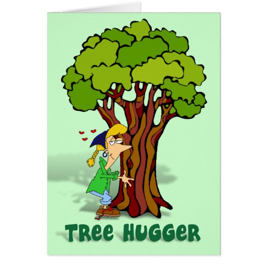 Tree Hugger Girl Cards (Front)