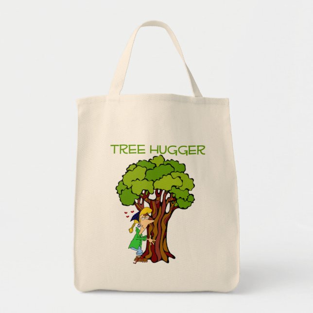 Tree Hugger - Girl Tote Bag (Front)