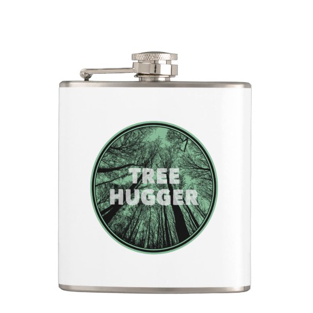 Tree Hugger Green Flask (Front)