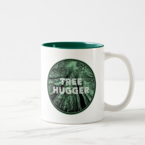 Tree Hugger Green Two_Tone Coffee Mug