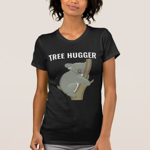 TREE HUGGER KOALA BEAR T_SHIRTS