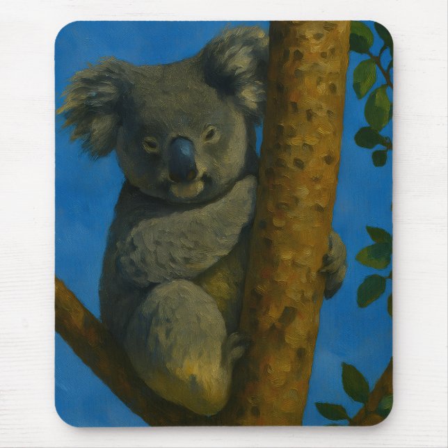 Tree Hugger – Koala in the Canopy Mouse Pad (Front)