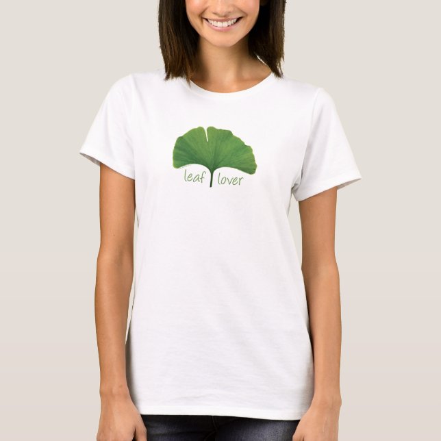 Tree Hugger, Leaf Lover - Ginkgo T-Shirt (Front)