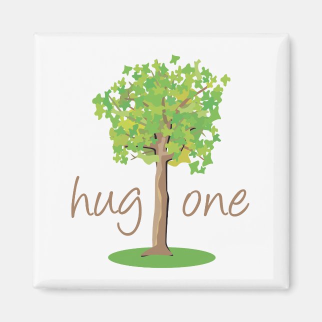Tree Hugger Magnet (Front)