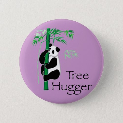 Tree Hugger Panda Button
