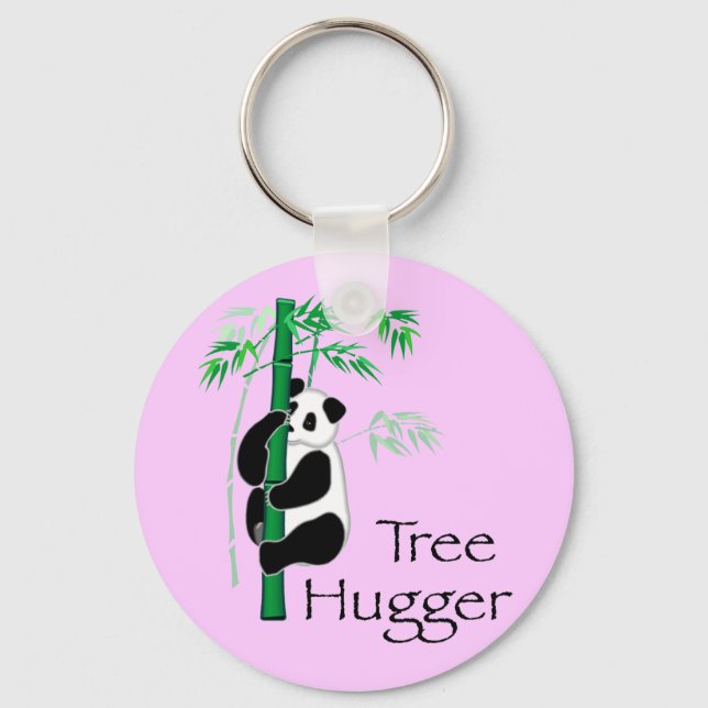 Tree Hugger Panda Keychain (Front)