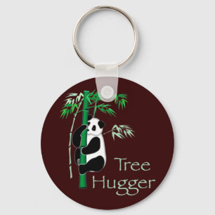 Tree Hugger Panda Keychain