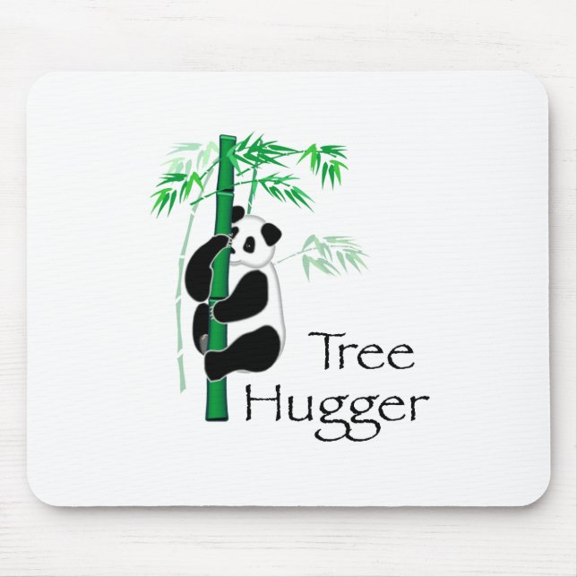 Tree Hugger Panda Mouse Pad (Front)