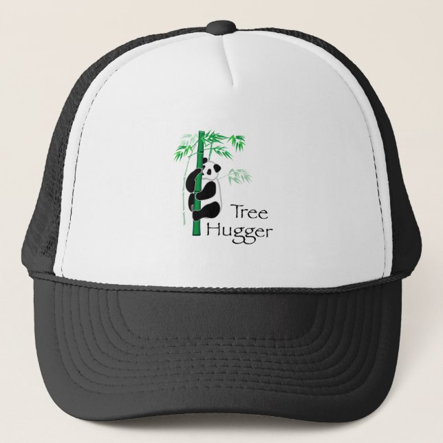 Tree Hugger Panda Trucker Hat (Front)