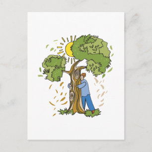 Tree Hugger Postcard