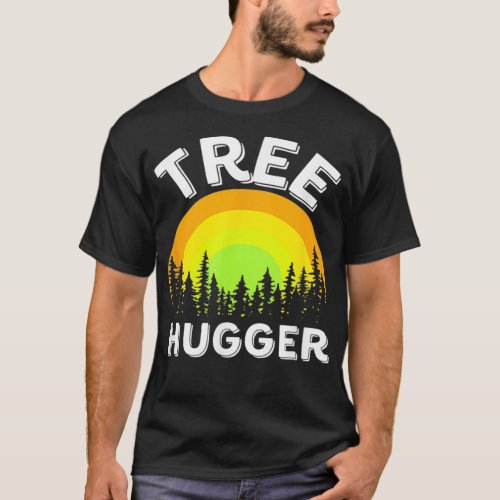 Tree Hugger Retro Vintage Environmental Nature Lov T_Shirt
