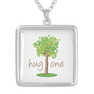 Tree Hugger Silver Plated Necklace