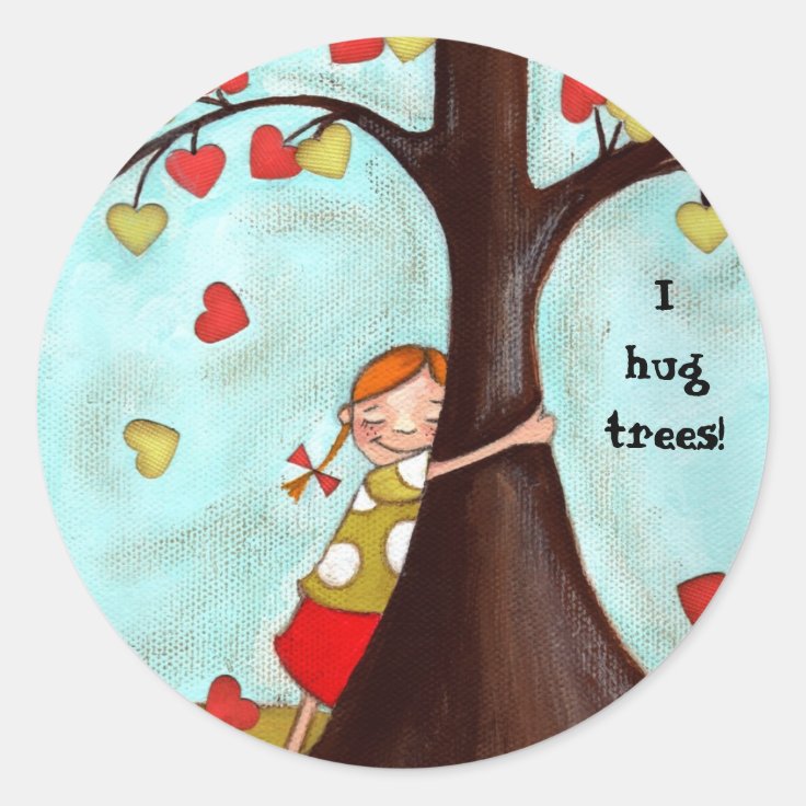 Tree Hugger Sticker Zazzle