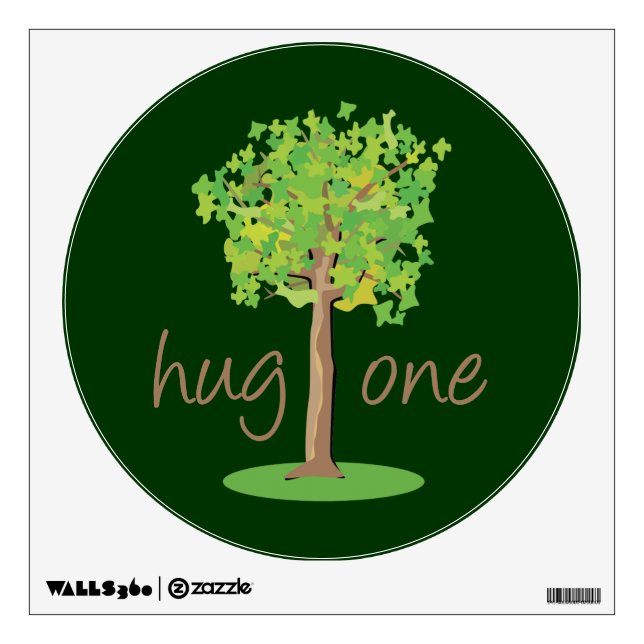 Tree Hugger Wall Sticker (Front)