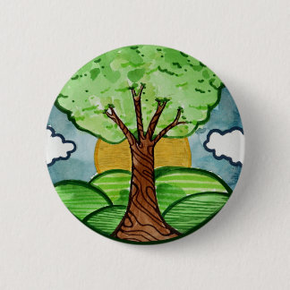 Tree Huggers art Button