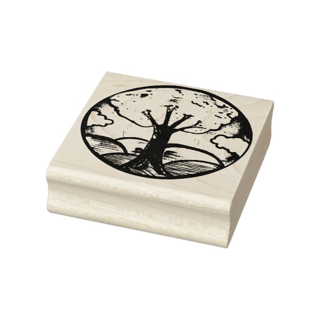 Tree Huggers art                                   Rubber Stamp (Stamp)