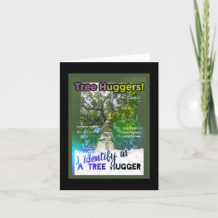 Tree Huggers Extraordinaire. Zine Cover Card
