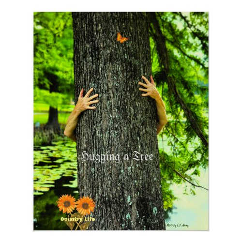 Tree Hugging _ Country Life Poster
