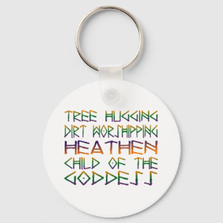 tree hugging dirt worshipper keychain