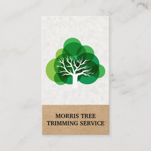 Tree Icon  Landscaping  Gardener Business Card