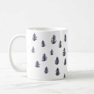 Tree Illustration Pattern Mountain Living Coffee Mug