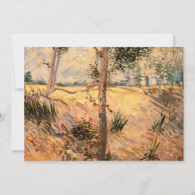 Tree in a Field on a Sunny Day by Vincent van Gogh Invitation (Front)