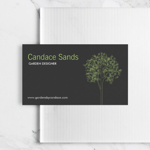 Customizable TREE in GREEN/GRAY Business Card