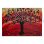 &quot;tree In Rouge&quot; By Catherinehayesart at Zazzle